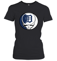 Detroit Tigers Grateful Dead Steal Your Face Baseball Womens T-Shirt