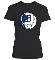 Detroit Tigers Grateful Dead Steal Your Face Baseball Womens T-Shirt Womens T-Shirt - VeigarTee