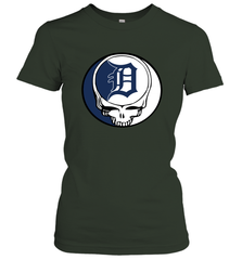 Detroit Tigers Grateful Dead Steal Your Face Baseball Womens T-Shirt Womens T-Shirt - VeigarTee