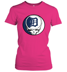 Detroit Tigers Grateful Dead Steal Your Face Baseball Womens T-Shirt Womens T-Shirt - VeigarTee