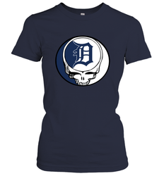 Detroit Tigers Grateful Dead Steal Your Face Baseball Womens T-Shirt