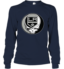 Los Angeles Kings Grateful Dead Steal Your Face Hockey NHL Adult Long Sleeve T-Shirt Adult Long Sleeve T-Shirt - VeigarTee