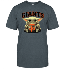 Baby Yoda Hugs Loves The San Francisco GiantsBaseball Mens T-Shirt Mens T-Shirt - VeigarTee