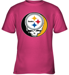 Pittsburgh Steelers Grateful Dead Steal Your Face NFL Football Youth T-Shirt Youth T-Shirt - VeigarTee