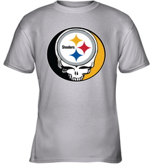 Pittsburgh Steelers Grateful Dead Steal Your Face NFL Football Youth T-Shirt Youth T-Shirt - VeigarTee