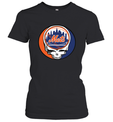 New York Mets Grateful Dead Steal Your Face Baseball Womens T-Shirt