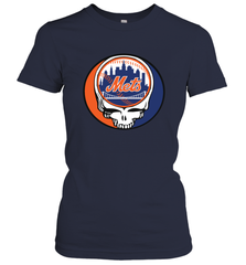 New York Mets Grateful Dead Steal Your Face Baseball Womens T-Shirt Womens T-Shirt - VeigarTee