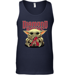 Baby Yoda Hugs Loves The Arizona Diamondbacks Baseball Mens Tank Top Mens Tank Top - VeigarTee