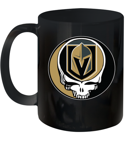 Vegas Golden Knights Grateful Dead Steal Your Face Hockey NHL Ceramic Mug 11oz Ceramic Mug 11oz / Black / 11oz Ceramic Mug 11oz - VeigarTee