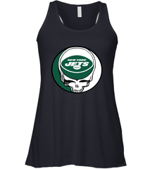 New York Jets Grateful Dead Steal Your Face NFL Football Womens Racerback Tank Top Womens Racerback Tank Top - VeigarTee