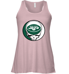 New York Jets Grateful Dead Steal Your Face NFL Football Womens Racerback Tank Top Womens Racerback Tank Top - VeigarTee