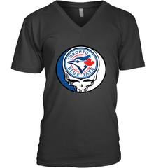 Toronto Blue Jays Grateful Dead Steal Your Face Baseball Mens V-Neck T-Shirt Mens V-Neck T-Shirt - VeigarTee