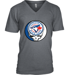 Toronto Blue Jays Grateful Dead Steal Your Face Baseball Mens V-Neck T-Shirt Mens V-Neck T-Shirt - VeigarTee