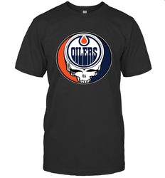 Edmonton Oilers Grateful Dead Steal Your Face Hockey NHL Mens T-Shirt
