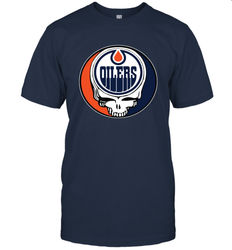 Edmonton Oilers Grateful Dead Steal Your Face Hockey NHL Mens T-Shirt