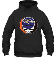 Baltimore Ravens Grateful Dead Steal Your Face NFL Football Adult Hoodie Sweatshirt Adult Hoodie Sweatshirt - VeigarTee