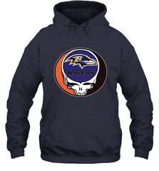Baltimore Ravens Grateful Dead Steal Your Face NFL Football Adult Hoodie Sweatshirt Adult Hoodie Sweatshirt - VeigarTee