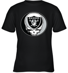 Oakland Raiders Grateful Dead Steal Your Face NFL Football Youth T-Shirt