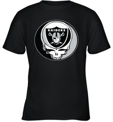 Oakland Raiders Grateful Dead Steal Your Face NFL Football Youth T-Shirt Youth T-Shirt - VeigarTee