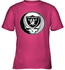 Oakland Raiders Grateful Dead Steal Your Face NFL Football Youth T-Shirt Youth T-Shirt - VeigarTee
