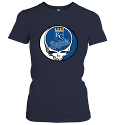 Kansas City Royals Grateful Dead Steal Your Face Baseball Womens T-Shirt