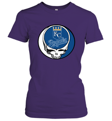 Kansas City Royals Grateful Dead Steal Your Face Baseball Womens T-Shirt Womens T-Shirt - VeigarTee