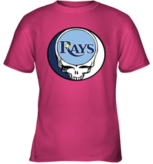 Tampa Bay Rays Grateful Dead Steal Your Face Baseball Youth T-Shirt Youth T-Shirt - VeigarTee