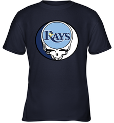 Tampa Bay Rays Grateful Dead Steal Your Face Baseball Youth T-Shirt Youth T-Shirt - VeigarTee