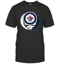 Winnipeg Jets Grateful Dead Steal Your Face Hockey NHL Mens T-Shirt