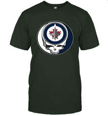 Winnipeg Jets Grateful Dead Steal Your Face Hockey NHL Mens T-Shirt Mens T-Shirt - VeigarTee