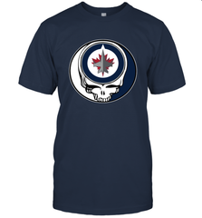 Winnipeg Jets Grateful Dead Steal Your Face Hockey NHL Mens T-Shirt Mens T-Shirt - VeigarTee