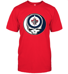 Winnipeg Jets Grateful Dead Steal Your Face Hockey NHL Mens T-Shirt Mens T-Shirt - VeigarTee