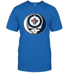 Winnipeg Jets Grateful Dead Steal Your Face Hockey NHL Mens T-Shirt Mens T-Shirt - VeigarTee