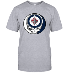 Winnipeg Jets Grateful Dead Steal Your Face Hockey NHL Mens T-Shirt Mens T-Shirt - VeigarTee
