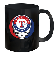 Texas Rangers Grateful Dead Steal Your Face Baseball Ceramic Mug 11oz Ceramic Mug 11oz - VeigarTee