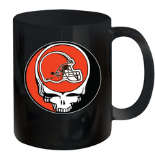 Cleveland Browns Grateful Dead Steal Your Face NFL Football Ceramic Mug 11oz Ceramic Mug 11oz - VeigarTee
