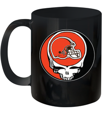 Cleveland Browns Grateful Dead Steal Your Face NFL Football Ceramic Mug 11oz Ceramic Mug 11oz - VeigarTee