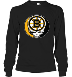 Boston Bruins Grateful Dead Steal Your Face Hockey NHL Adult Long Sleeve T-Shirt