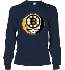 Boston Bruins Grateful Dead Steal Your Face Hockey NHL Adult Long Sleeve T-Shirt Adult Long Sleeve T-Shirt - VeigarTee