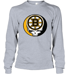 Boston Bruins Grateful Dead Steal Your Face Hockey NHL Adult Long Sleeve T-Shirt Adult Long Sleeve T-Shirt - VeigarTee