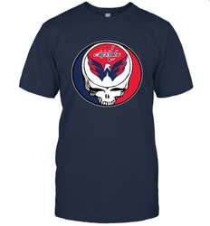 Washington Capitals Grateful Dead Steal Your Face Hockey NHL Mens T-Shirt