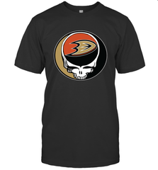 Anaheim Ducks Grateful Dead Steal Your Face Hockey NHL Mens T-Shirt Mens T-Shirt - VeigarTee