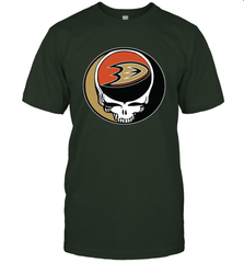 Anaheim Ducks Grateful Dead Steal Your Face Hockey NHL Mens T-Shirt Mens T-Shirt - VeigarTee