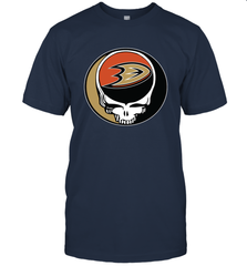 Anaheim Ducks Grateful Dead Steal Your Face Hockey NHL Mens T-Shirt Mens T-Shirt - VeigarTee