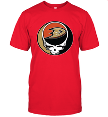 Anaheim Ducks Grateful Dead Steal Your Face Hockey NHL Mens T-Shirt Mens T-Shirt - VeigarTee