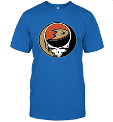 Anaheim Ducks Grateful Dead Steal Your Face Hockey NHL Mens T-Shirt Mens T-Shirt - VeigarTee
