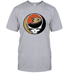 Anaheim Ducks Grateful Dead Steal Your Face Hockey NHL Mens T-Shirt Mens T-Shirt - VeigarTee
