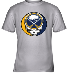 Buffalo Sabres Grateful Dead Steal Your Face Hockey NHL Youth T-Shirt Youth T-Shirt - VeigarTee