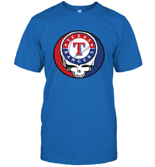 Texas Rangers Grateful Dead Steal Your Face Baseball Mens T-Shirt Mens T-Shirt - VeigarTee
