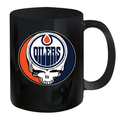 Edmonton Oilers Grateful Dead Steal Your Face Hockey NHL Ceramic Mug 11oz Ceramic Mug 11oz - VeigarTee
